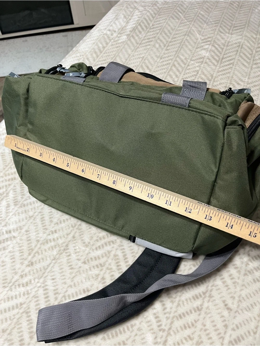 Ozark Trail Olive Green, Gray and Black Men’s Duffel Bag
